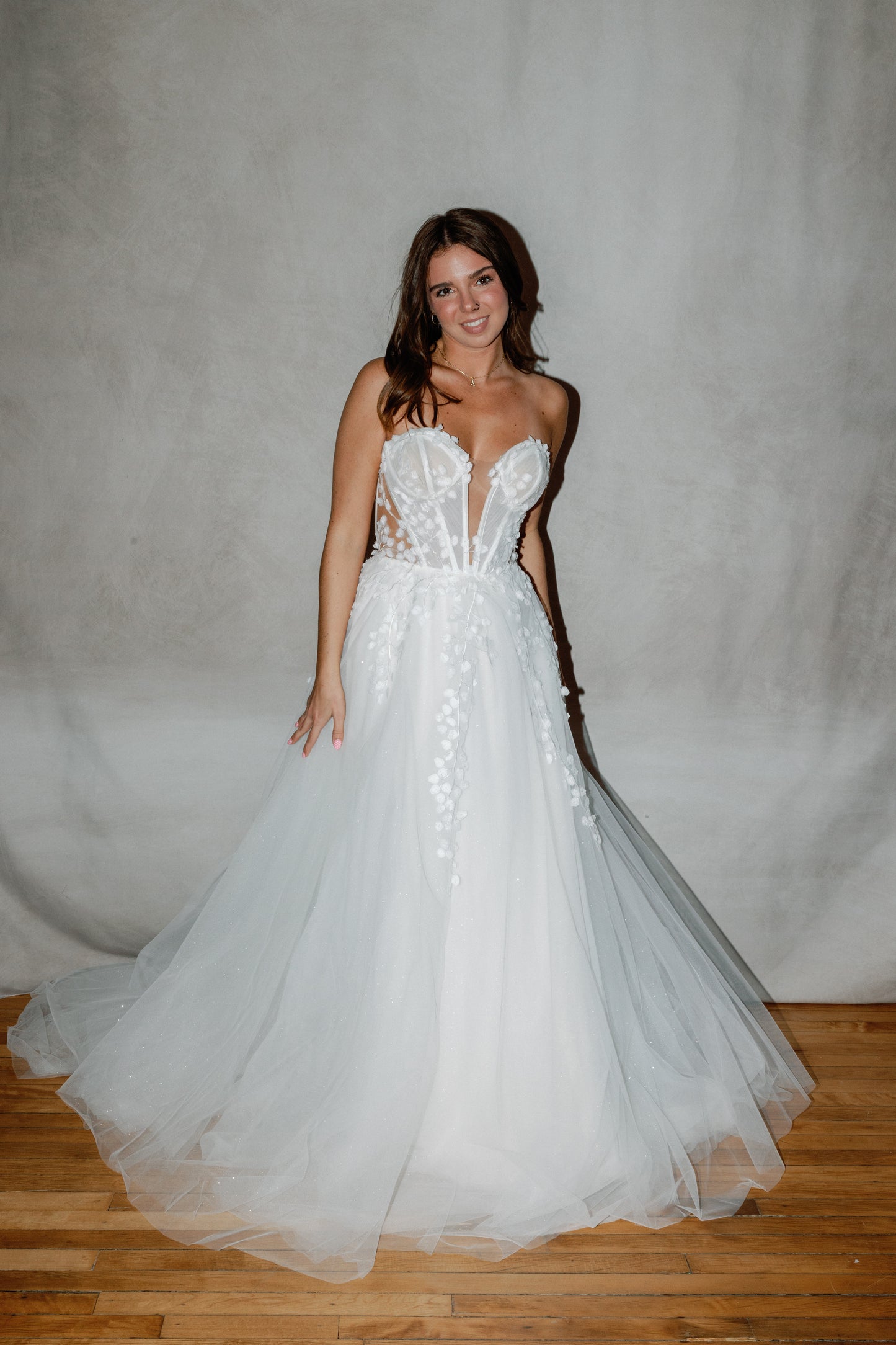 Ivy |  Sweetheart Strapless Tulle A-Line Gown