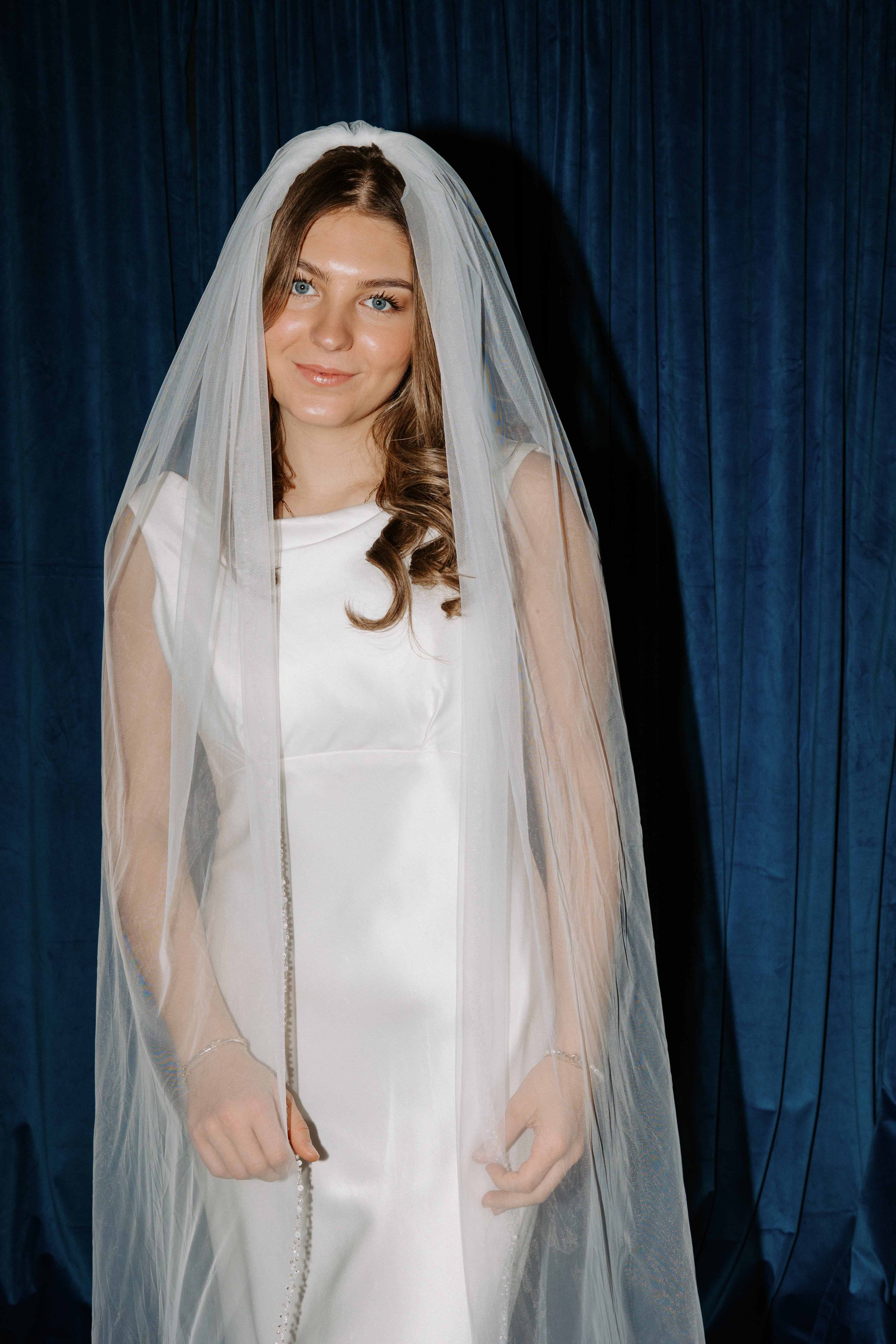 The Portofino Veil | Beaded Edge Cathedral Wedding Veil