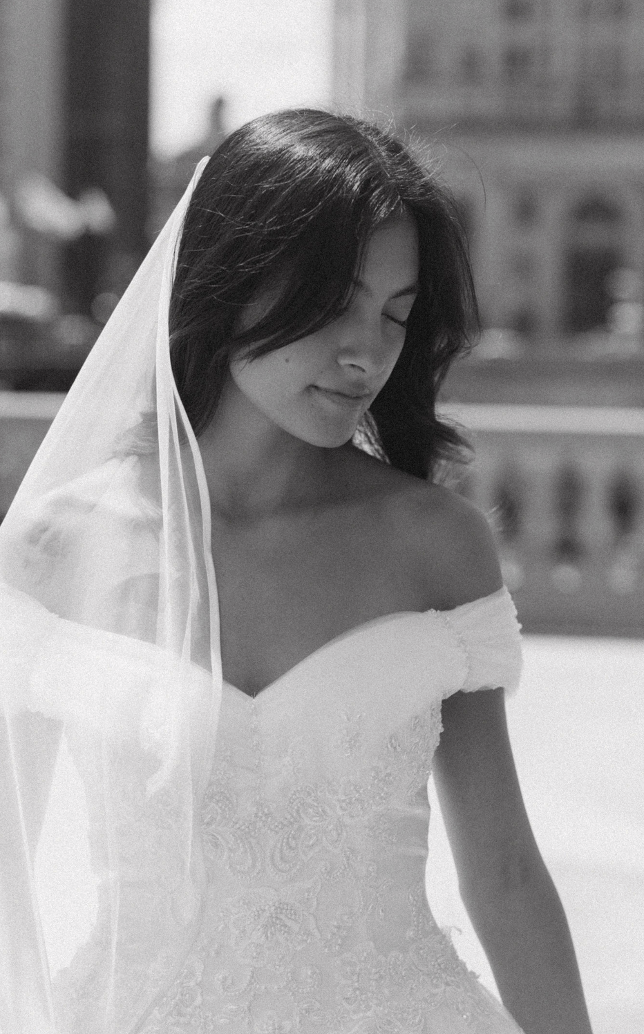 The Marbella Veil | Ribbon Edge Wedding Cathedral  Veil